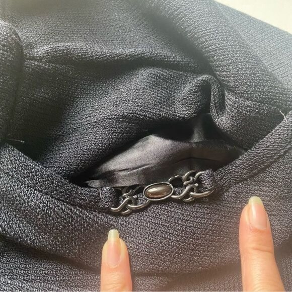 St. John knits evening Black pencil skirt, size 12. - Picture 5 of 10